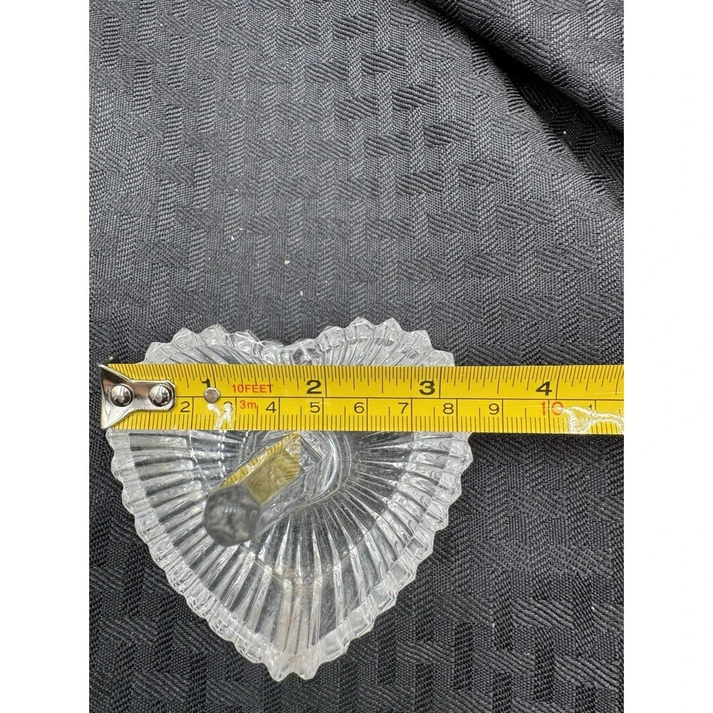Crystal Heart Shape Ring Pin Holder